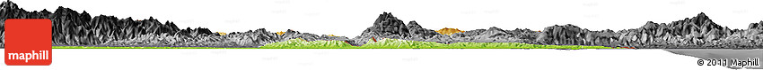 Physical Horizon Map of Izabal, darken, desaturated
