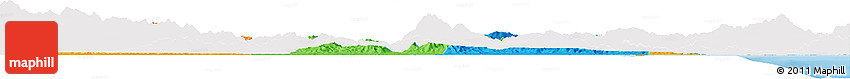 Political Horizon Map of Izabal, single color outside