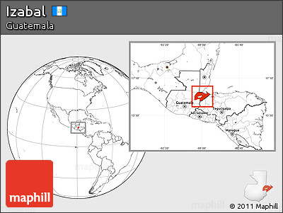 Blank Location Map of Izabal