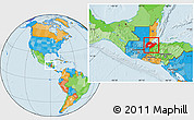 Political Location Map of Izabal, within the entire country