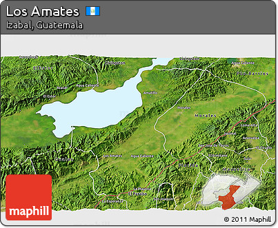 Satellite 3D Map of Los Amates