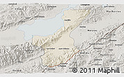 Shaded Relief 3D Map of Los Amates, semi-desaturated