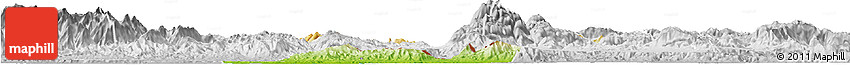 Physical Horizon Map of Los Amates, lighten, desaturated