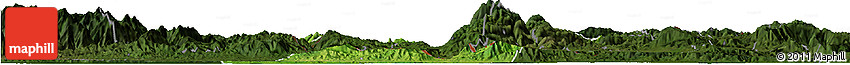 Satellite Horizon Map of Los Amates, darken