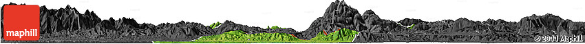 Satellite Horizon Map of Los Amates, darken, desaturated