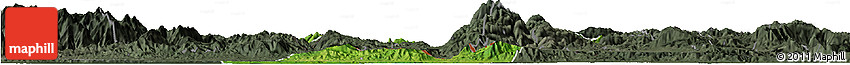 Satellite Horizon Map of Los Amates, darken, semi-desaturated
