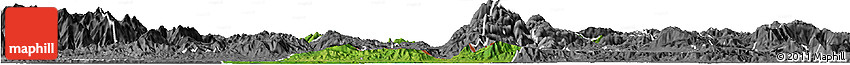 Satellite Horizon Map of Los Amates, desaturated
