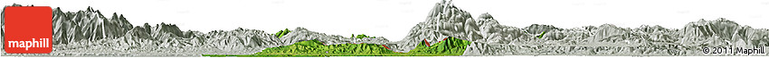 Satellite Horizon Map of Los Amates, lighten, semi-desaturated