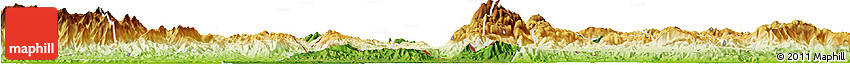Satellite Horizon Map of Los Amates, physical outside