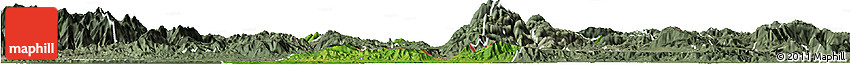 Satellite Horizon Map of Los Amates, semi-desaturated