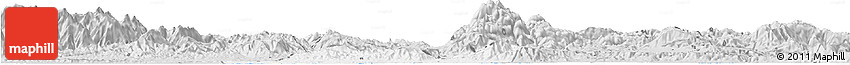 Silver Style Horizon Map of Los Amates