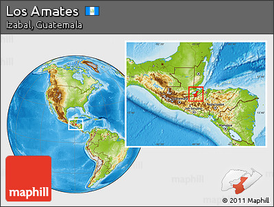Physical Location Map of Los Amates