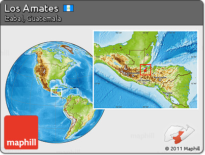 Physical Location Map of Los Amates