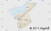Shaded Relief Map of Los Amates, single color outside