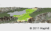 Physical Panoramic Map of Los Amates, darken, semi-desaturated