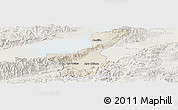Shaded Relief Panoramic Map of Los Amates, lighten