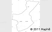 Blank Simple Map of Los Amates, cropped outside