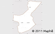 Classic Style Simple Map of Los Amates, cropped outside