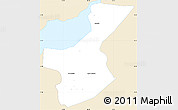 Classic Style Simple Map of Los Amates, single color outside