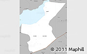 Gray Simple Map of Los Amates