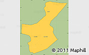 Savanna Style Simple Map of Los Amates, cropped outside