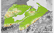 Physical Map of Izabal, desaturated