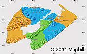 Political Map of Izabal, cropped outside