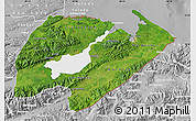 Satellite Map of Izabal, lighten, desaturated