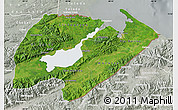 Satellite Map of Izabal, lighten, semi-desaturated