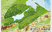 Satellite Map of Izabal, physical outside