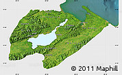 Satellite Map of Izabal, single color outside