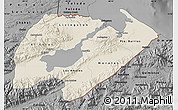 Shaded Relief Map of Izabal, darken, desaturated
