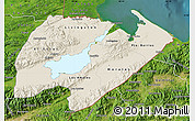 Shaded Relief Map of Izabal, satellite outside