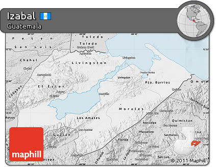 Silver Style Map of Izabal