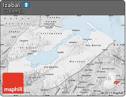 Silver Style Map of Izabal