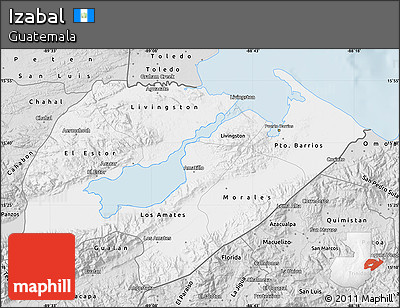 Silver Style Map of Izabal