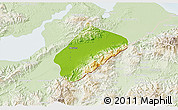 Physical 3D Map of Morales, lighten