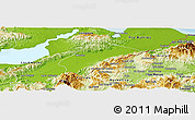 Physical Panoramic Map of Morales