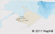 Shaded Relief 3D Map of Pto. Barrios, single color outside