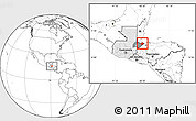 Blank Location Map of Pto. Barrios, highlighted country, highlighted parent region
