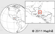 Blank Location Map of Pto. Barrios, highlighted parent region