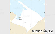 Classic Style Simple Map of Pto. Barrios, single color outside