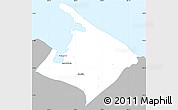 Gray Simple Map of Pto. Barrios, single color outside
