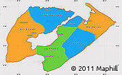 Political Simple Map of Izabal, cropped outside