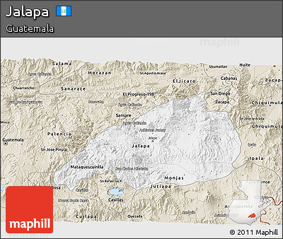 Classic Style 3D Map of Jalapa