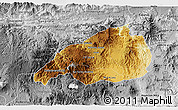 Physical 3D Map of Jalapa, desaturated
