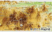 Physical 3D Map of Jalapa