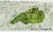 Satellite 3D Map of Jalapa, lighten