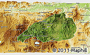 Satellite 3D Map of Jalapa, physical outside