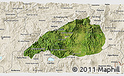 Satellite 3D Map of Jalapa, shaded relief outside